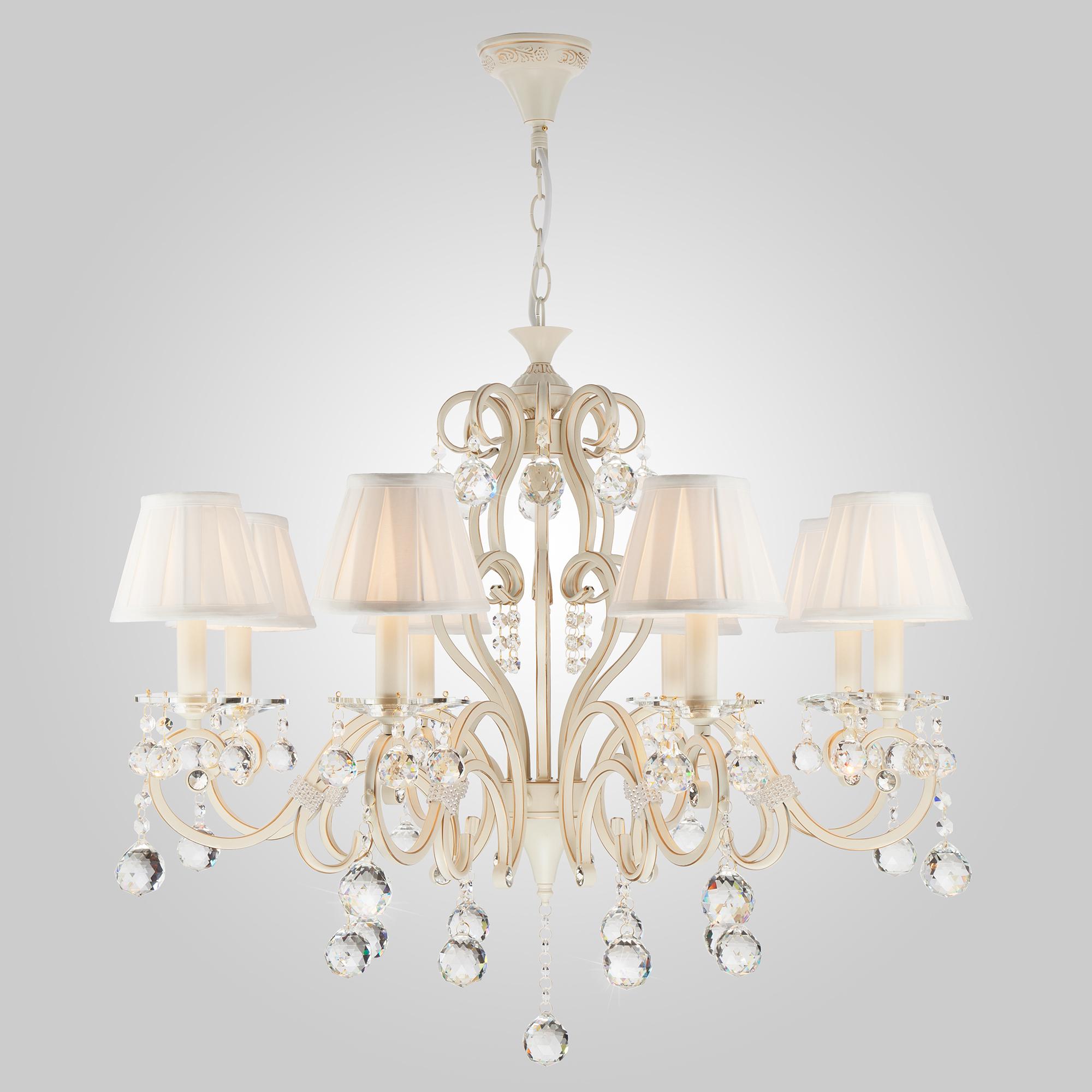 Люстра с хрусталем Eurosvet 12075/8 белый