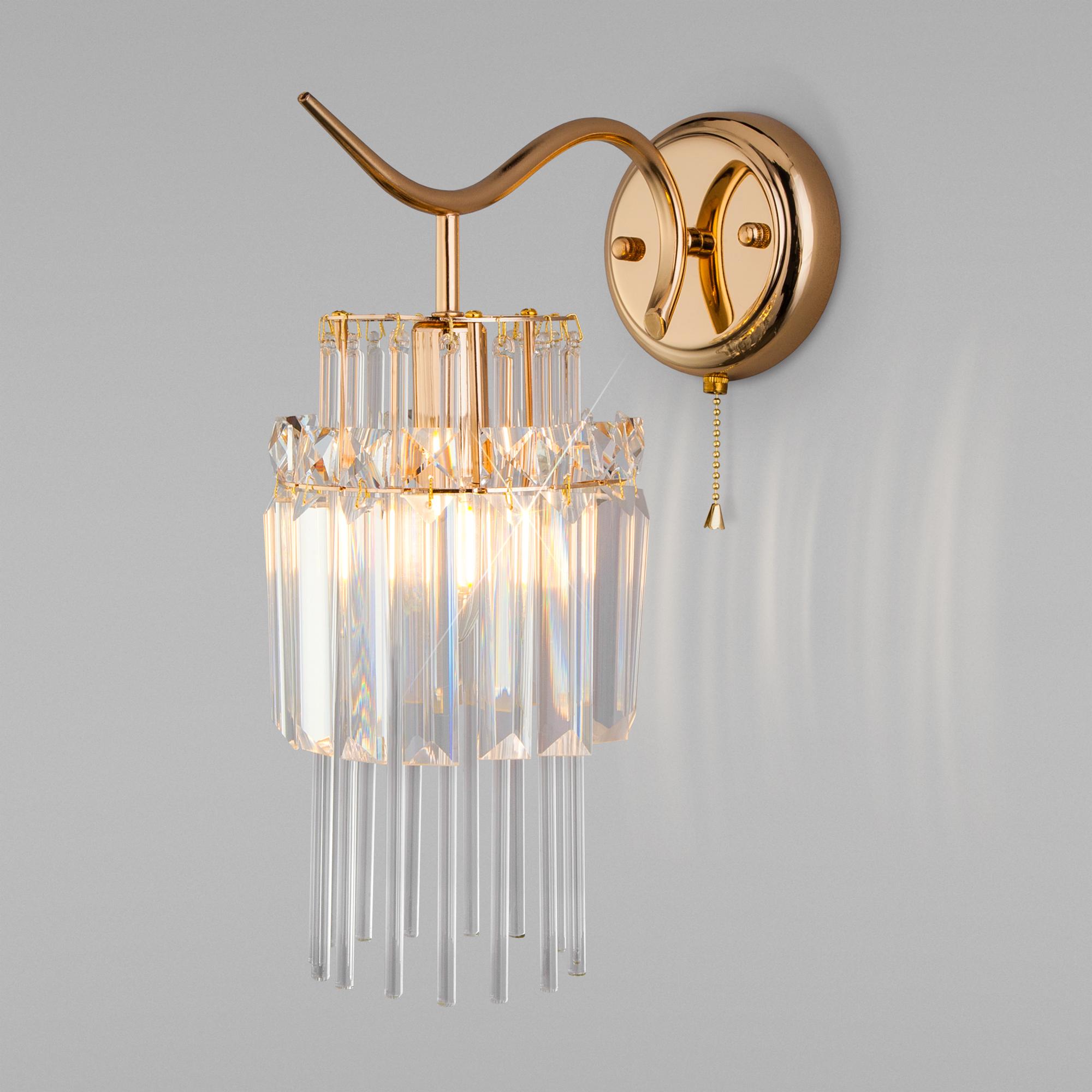 Бра с хрусталем Eurosvet 10119/1 золото