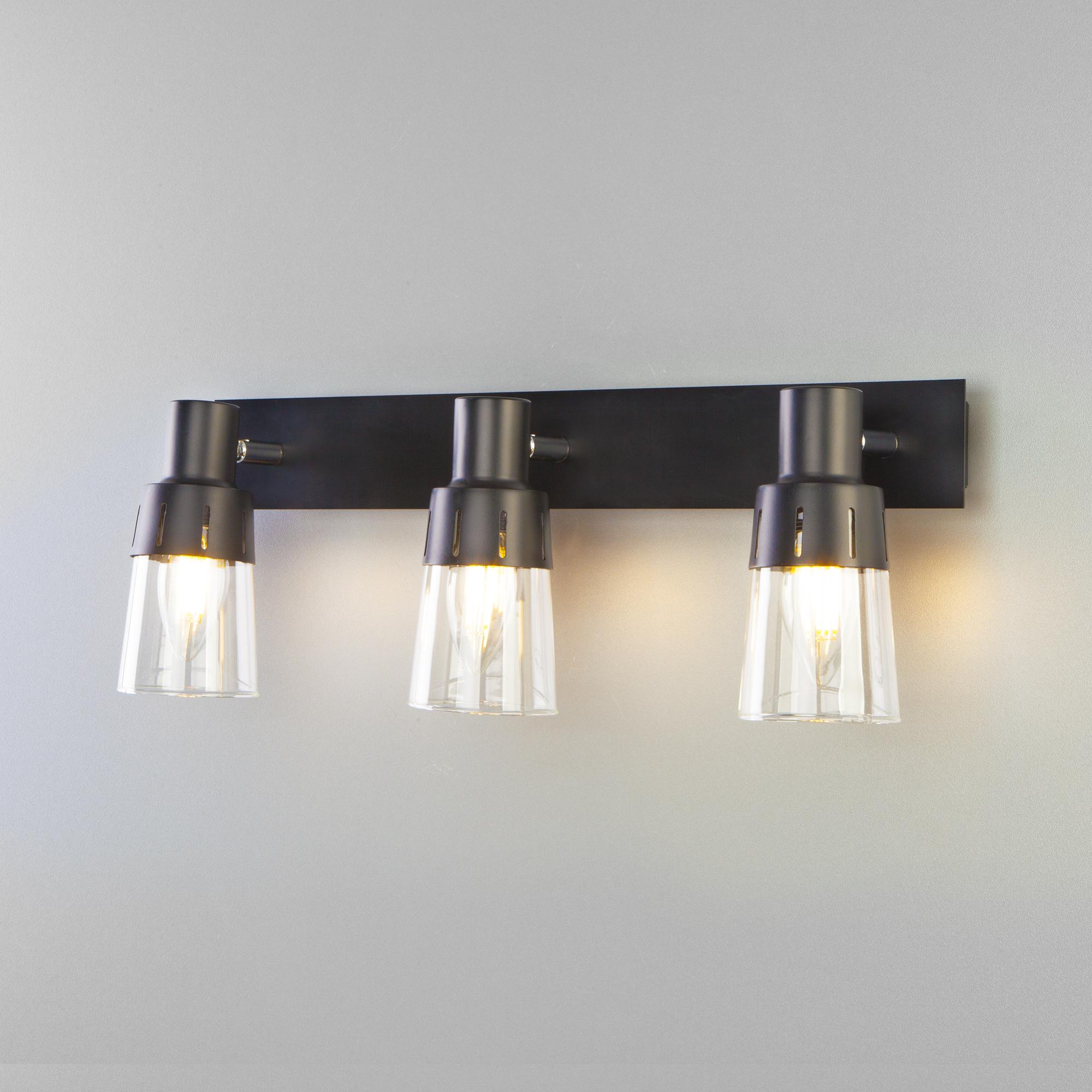 Настенный светильник с выключателем Eurosvet 20081/3 черный