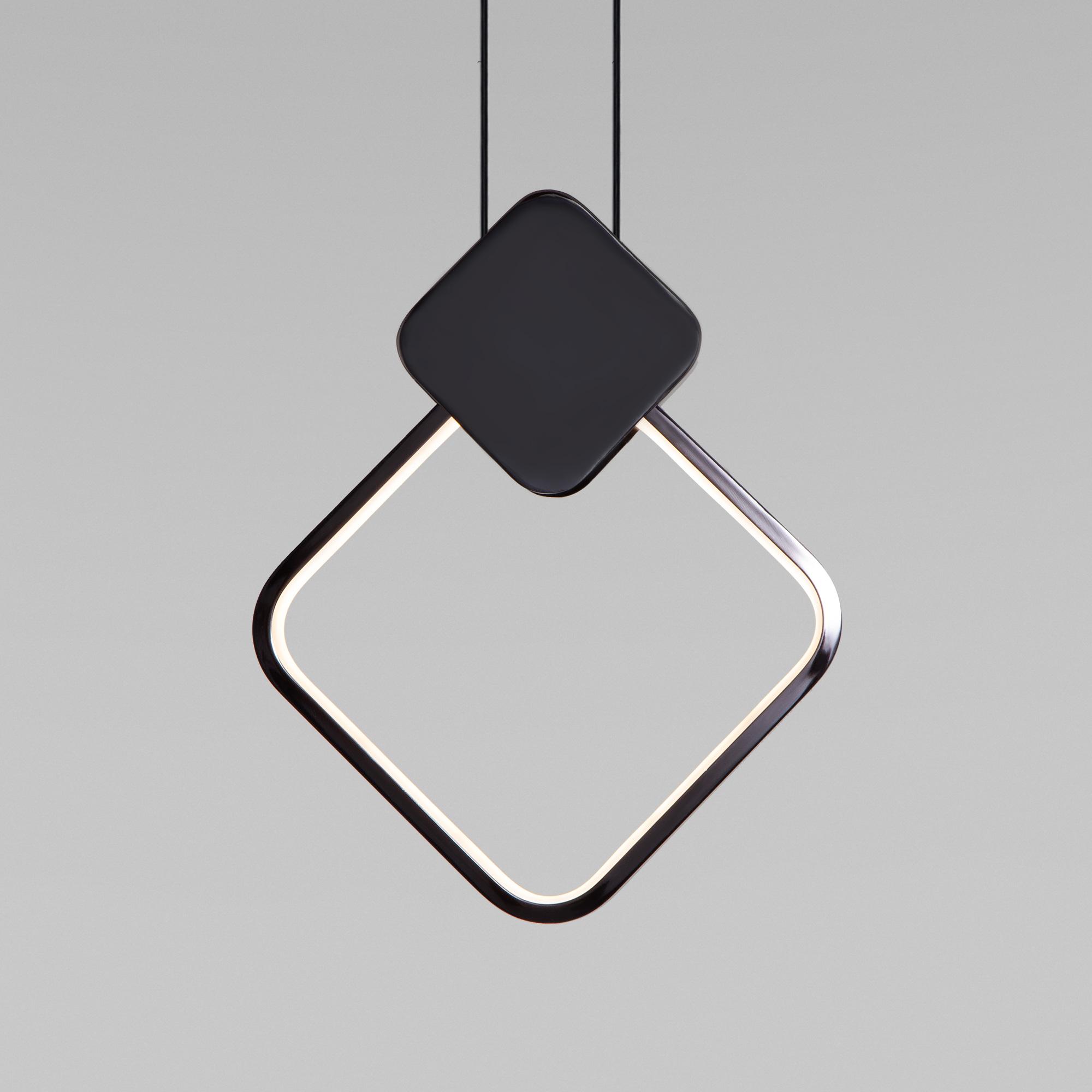 Подвесной светодиодный светильник Eurosvet 50216/1 LED черный жемчуг