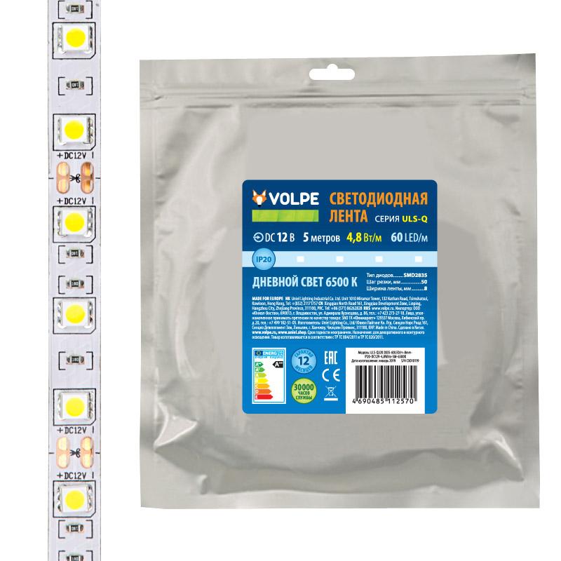 Лента светодиодная (IP20, IP33) Volpe ULS-Q320 UL-00004537
