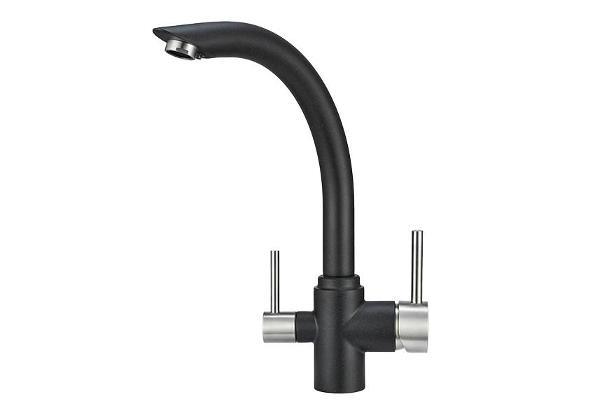 Смеситель для кухни (мойки) Granula 2304 черный