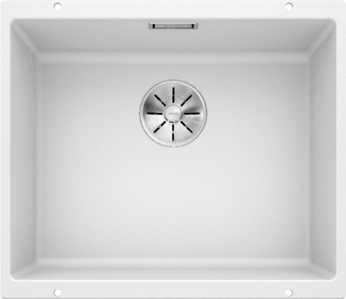 Врезная кухонная мойка Blanco SUBLINE 500-U SILGRANIT PuraDur белый