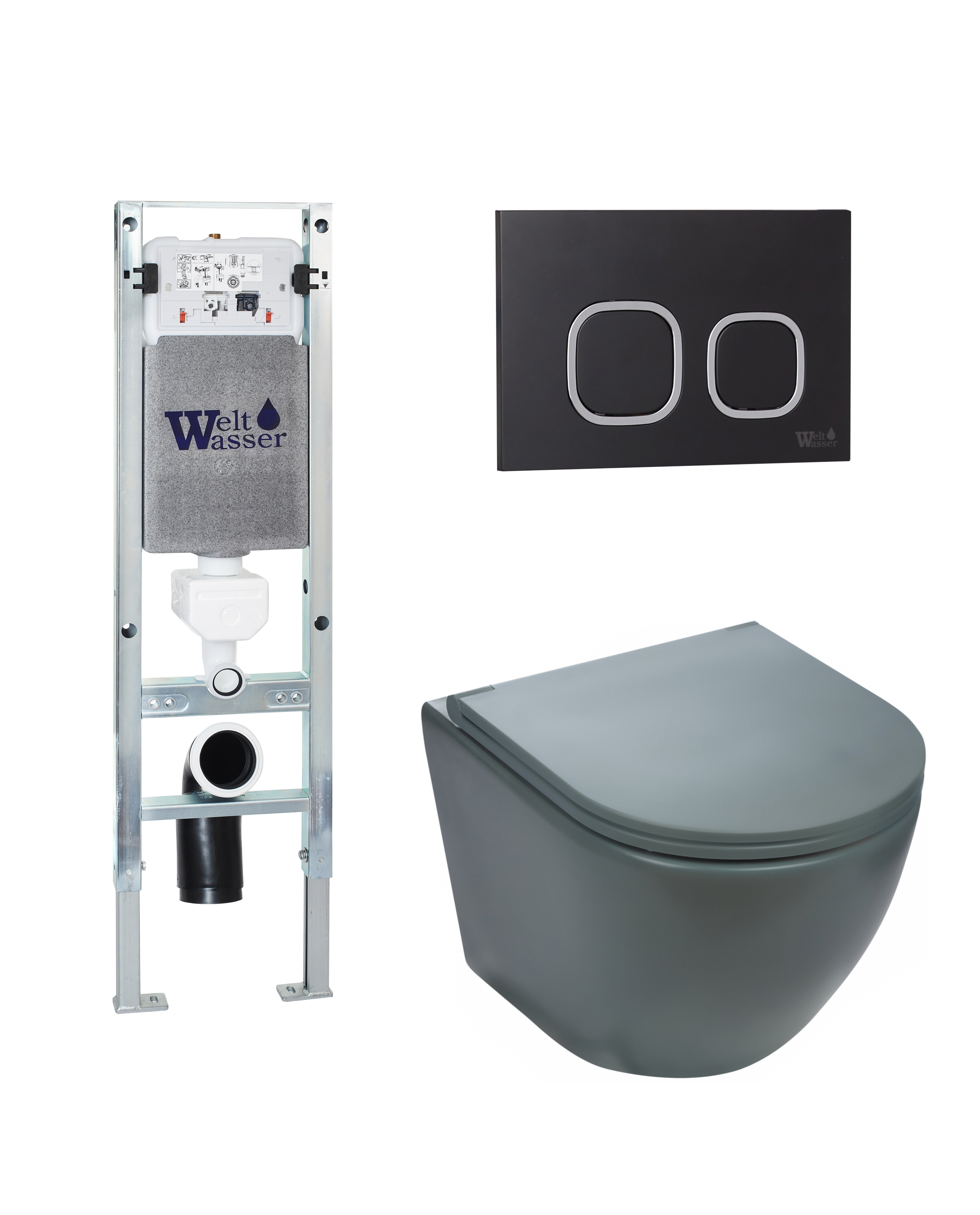 Комплект WeltWasser 10000011365 Merzbach 043 MT-GR + Amberg 350 ST + Amberg RD-BL