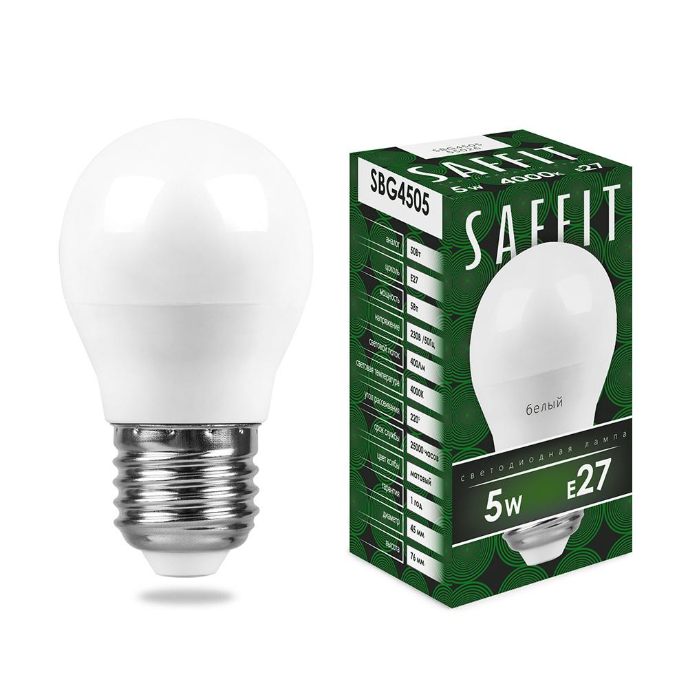 Лампа светодиодная Saffit SBG4505 55026