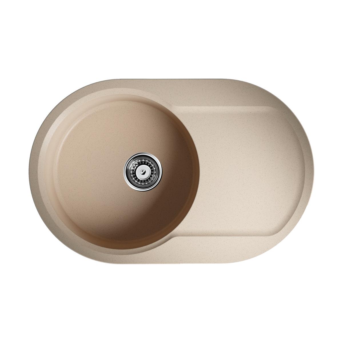 Врезная кухонная мойка Omoikiri Manmaru 78-SA бежевый 4993413