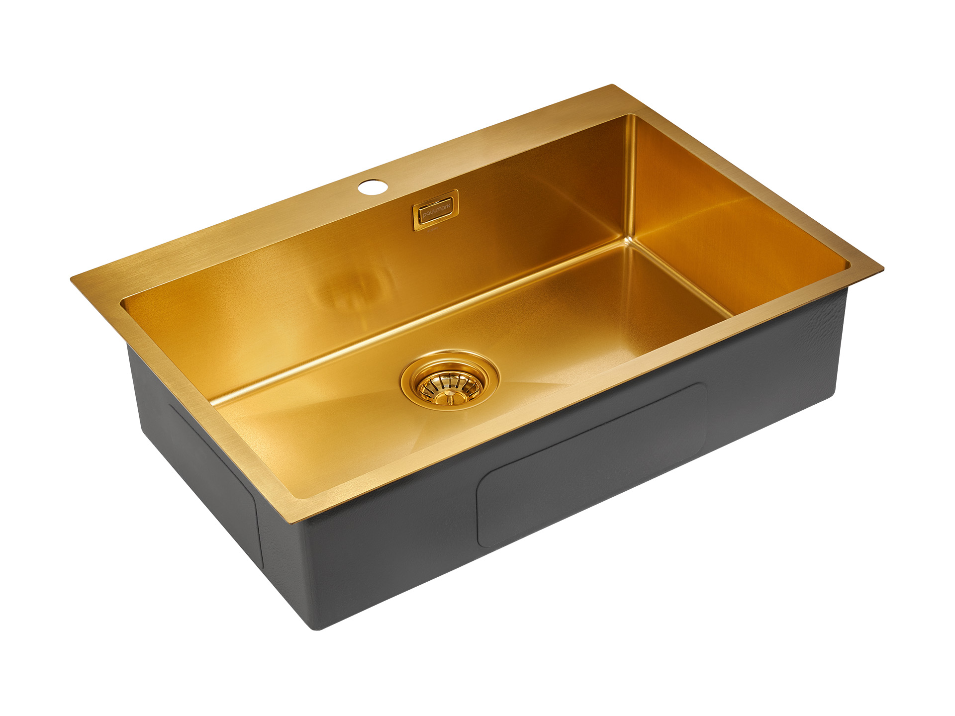Мойка кухонная Paulmark SAAR PM807551-BG брашированное золото 750х510мм