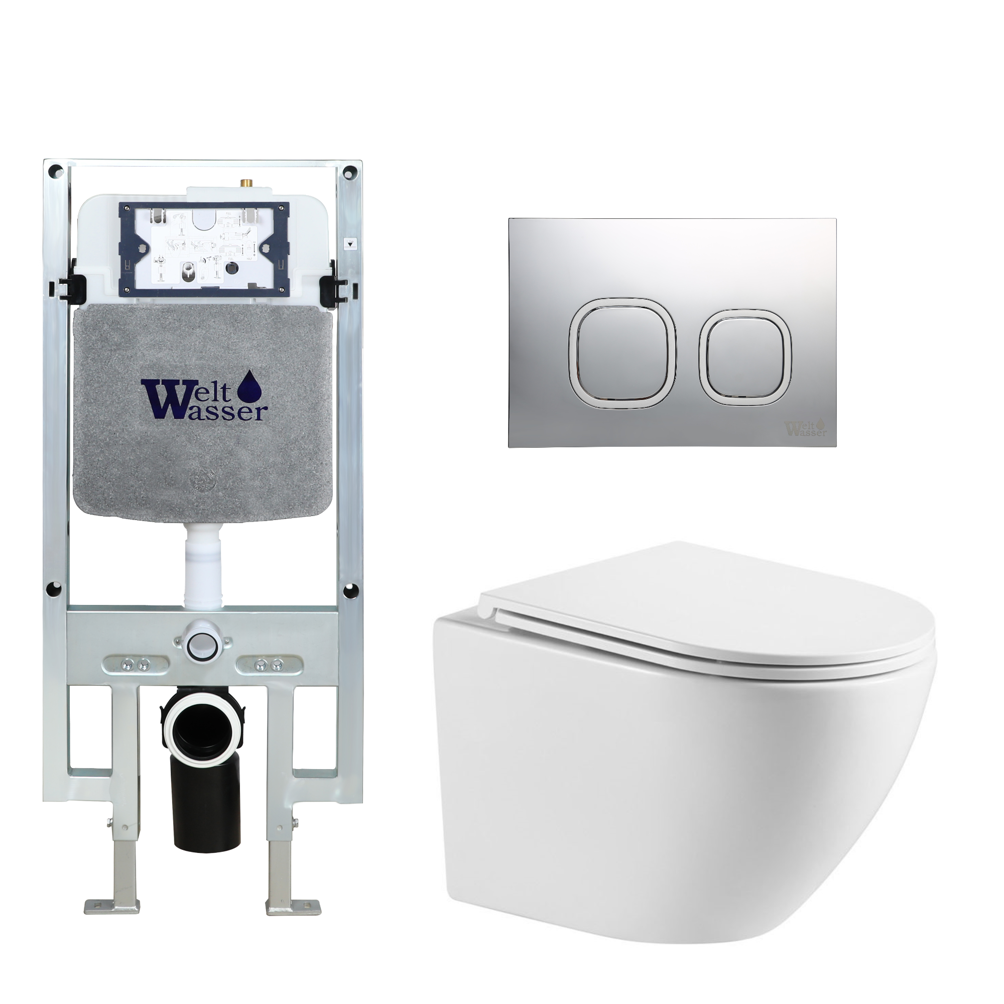 Комплект WeltWasser 10000011294 Merzbach 043 GL-WT + Amberg 497 ST + Amberg RD-MT CR