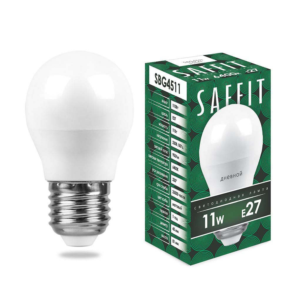 Лампа светодиодная Saffit SBG4511 55141
