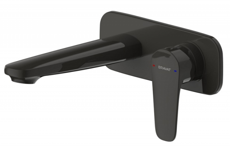 Смеситель для раковины Bravat    P8173218BW-ENG черный