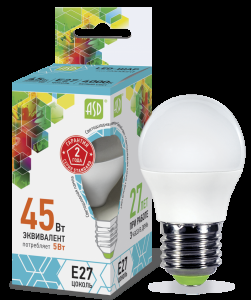 Лампа светодиодная ASD LED ШАР 7.5W 4000K Е27