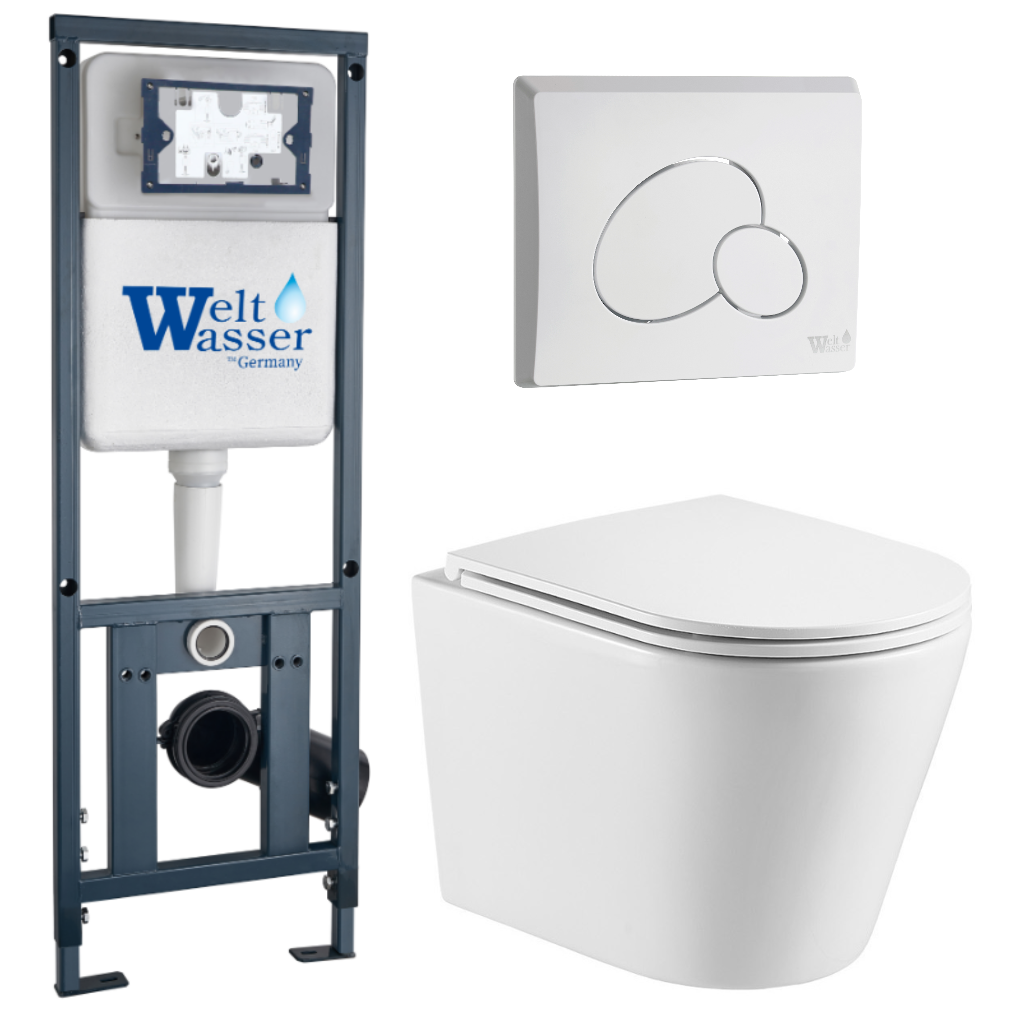 Комплект WeltWasser 10000011509 Salzbach 043 GL-WT + Marberg 410 + Marberg 410 RD GL-WT