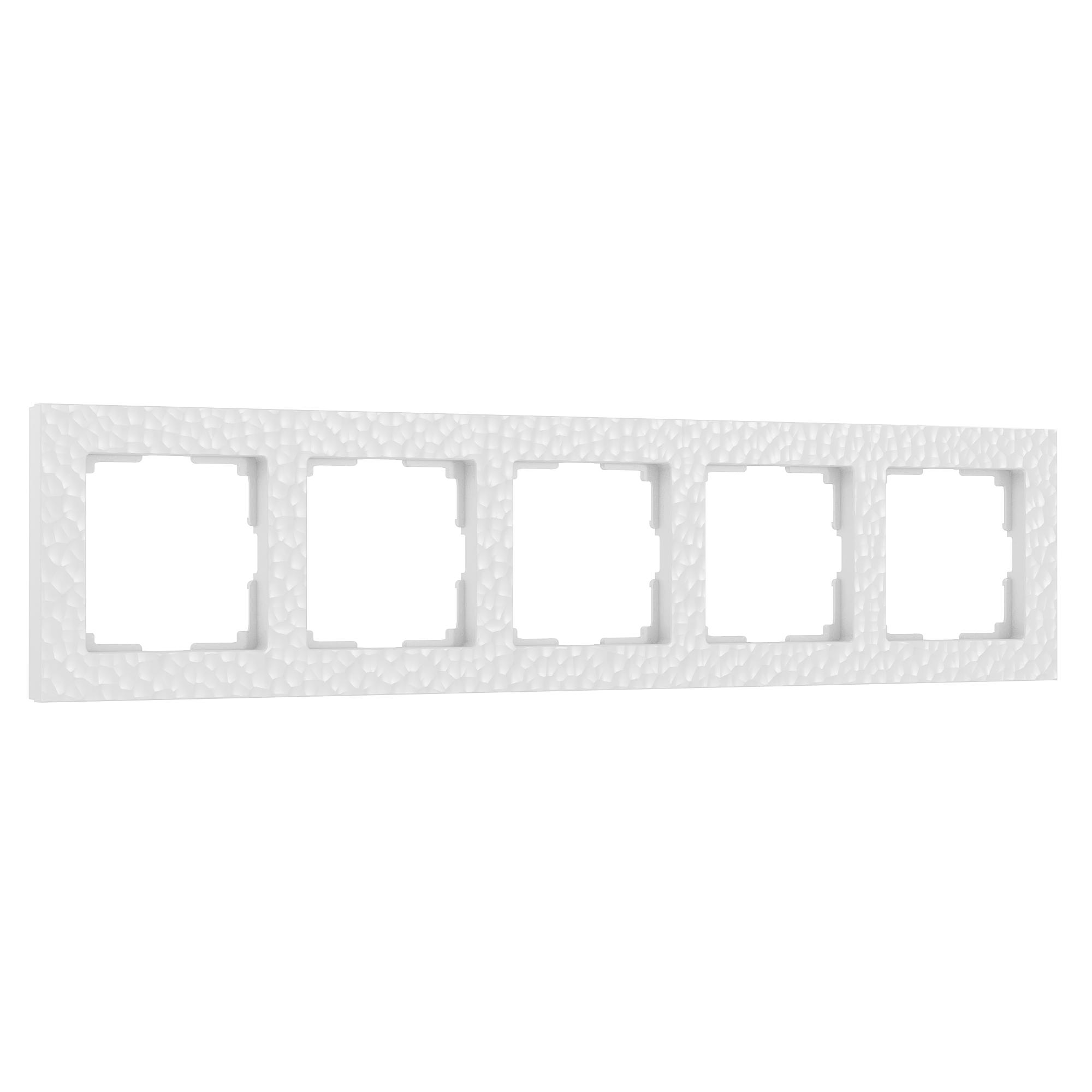 Рамка на 5 постов белый Werkel W0052401