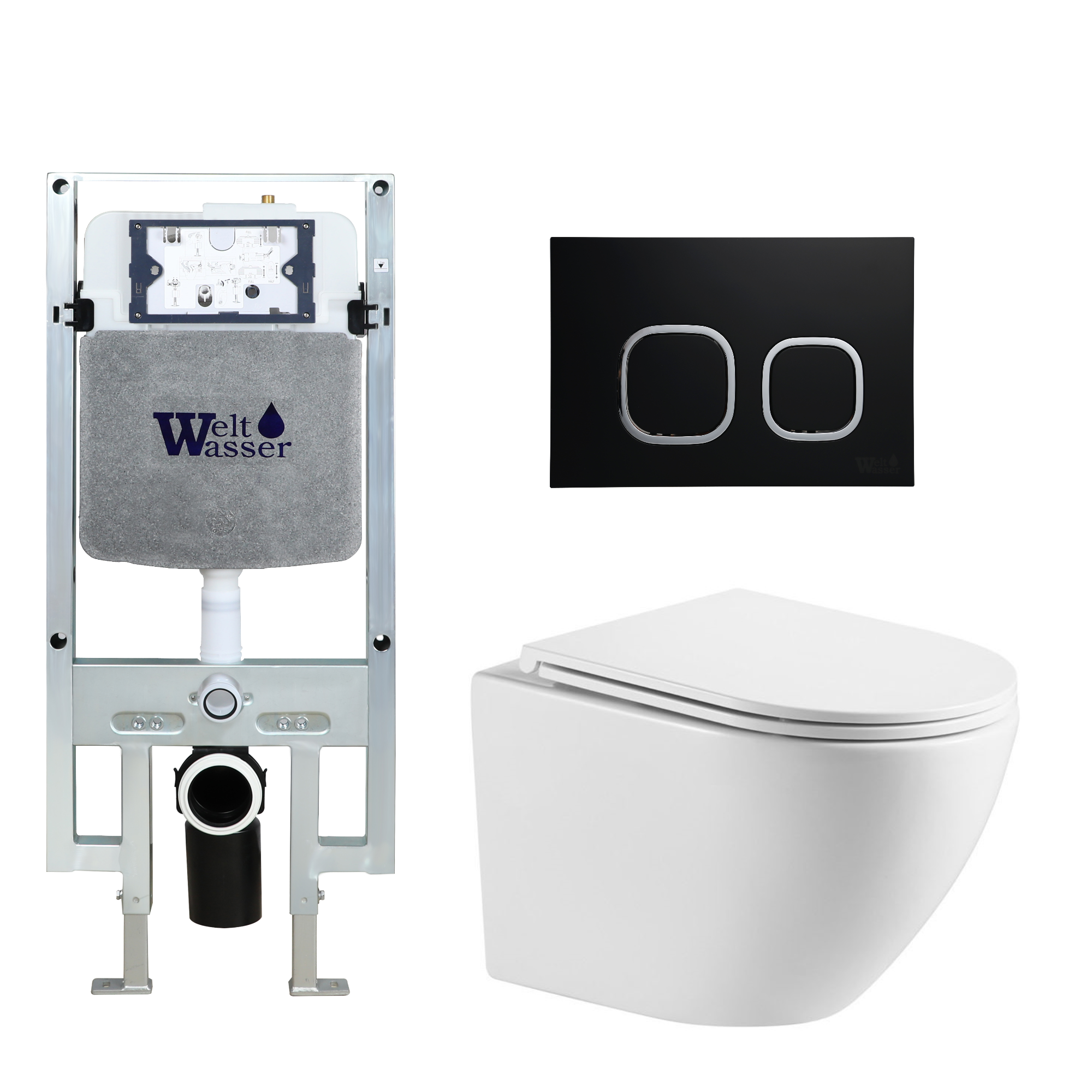 Комплект WeltWasser 10000011292 Merzbach 043 GL-WT + Amberg 497 ST + Amberg RD-BL