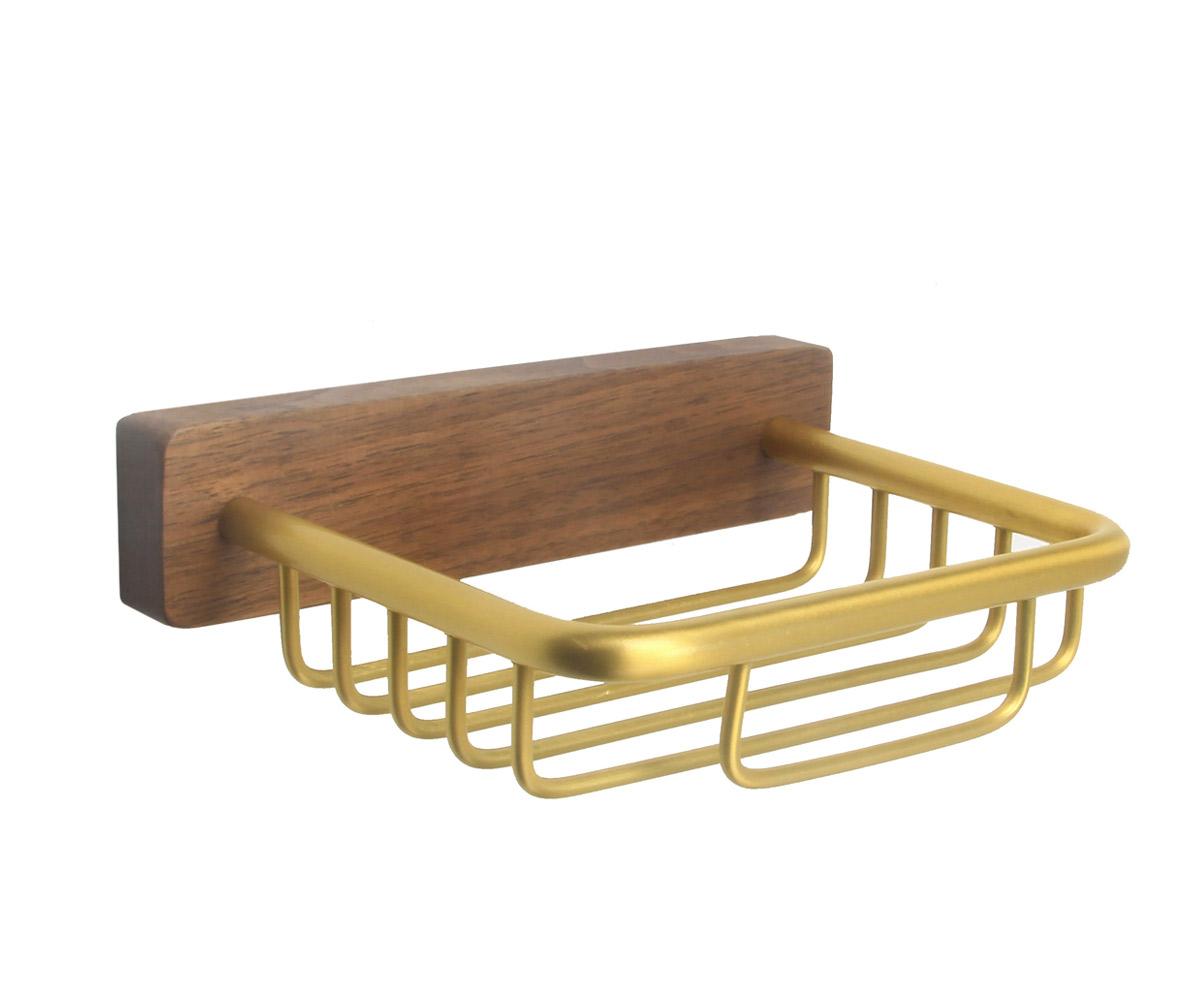 Мыльница подвесная настенная матовое золото Bronze de Luxe Forest 10703G