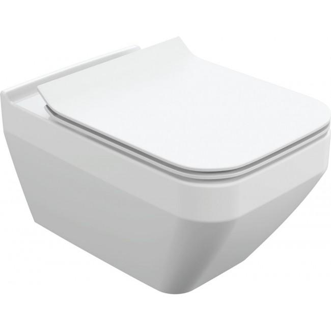 Унитаз подвесной Cersanit Crea Square Clean On DPL EO slim 63115