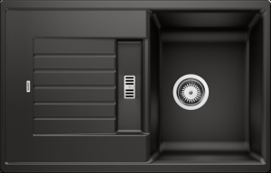 Врезная кухонная мойка Blanco ZIA 45 S SILGRANIT PuraDur черный