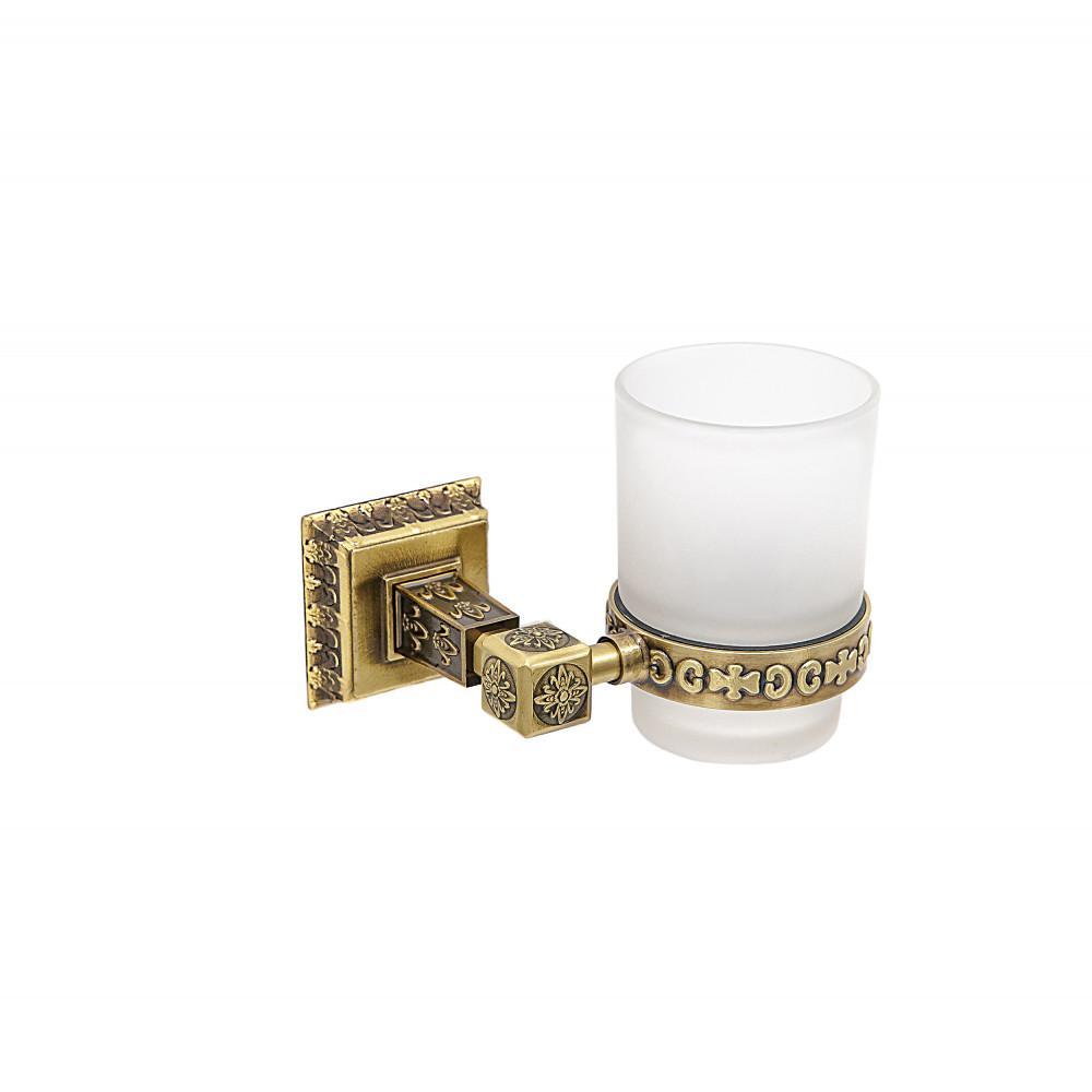 Держатель со стаканом настенный Milacio Alicante бронза MC.913.BR