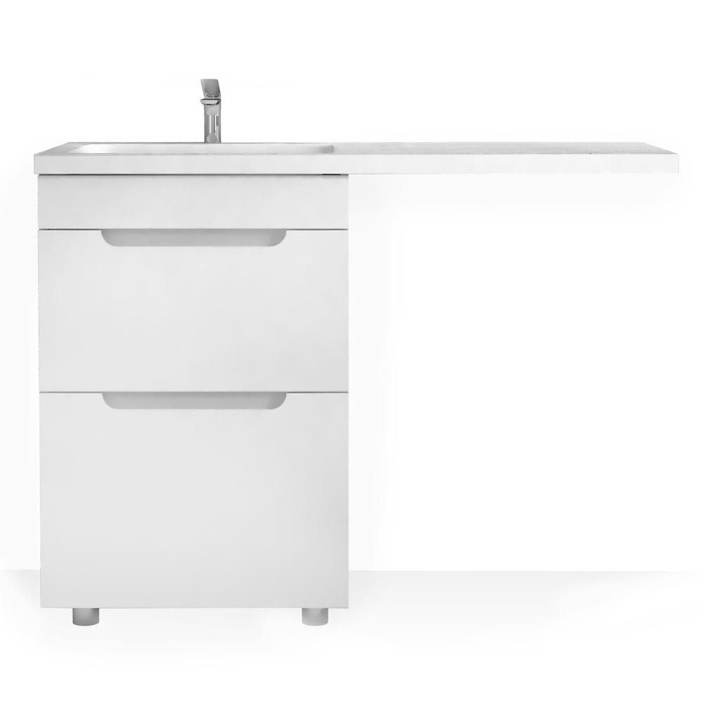 Тумба под раковину Raval Forte 120 левая For.01.120.L/N/W