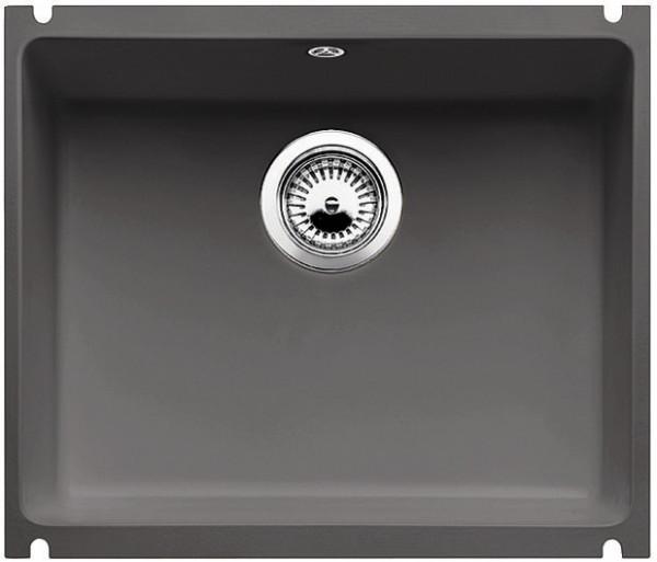 Врезная кухонная мойка Blanco SUBLINE 500-U керамика PuraPlus базальт