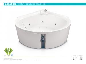 Ванна Aquatika ОПЕРА 130/168x130/168х66 STANDART