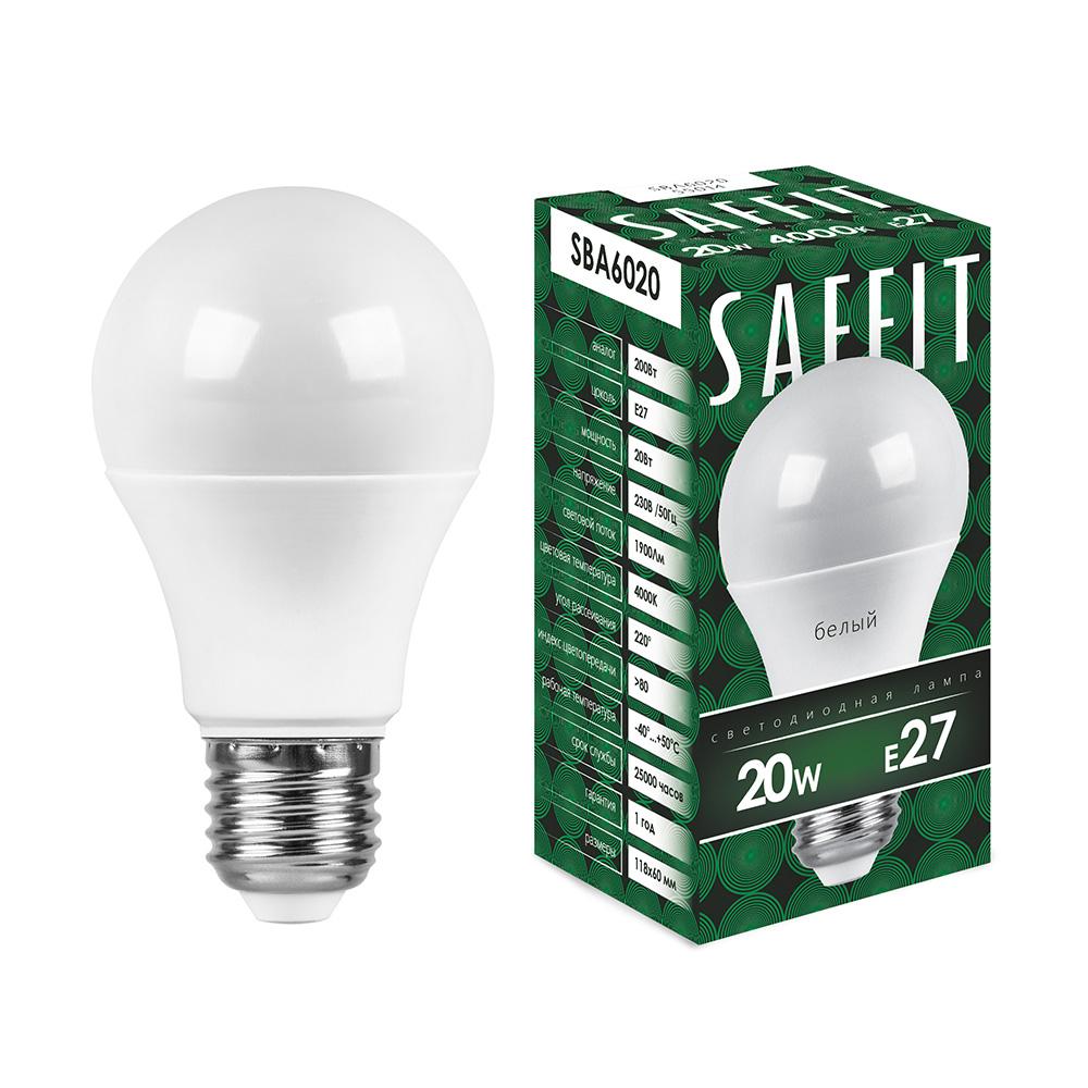 Лампа светодиодная Saffit SBA6020 55014