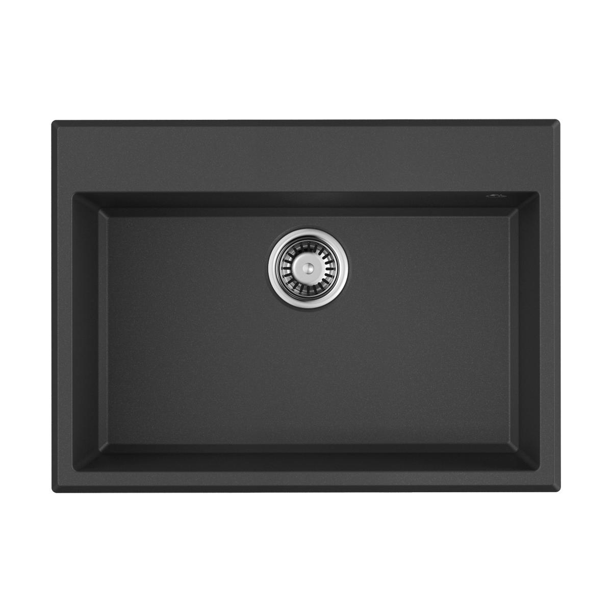 Врезная кухонная мойка Omoikiri Tedori 68-BL черный 4993964