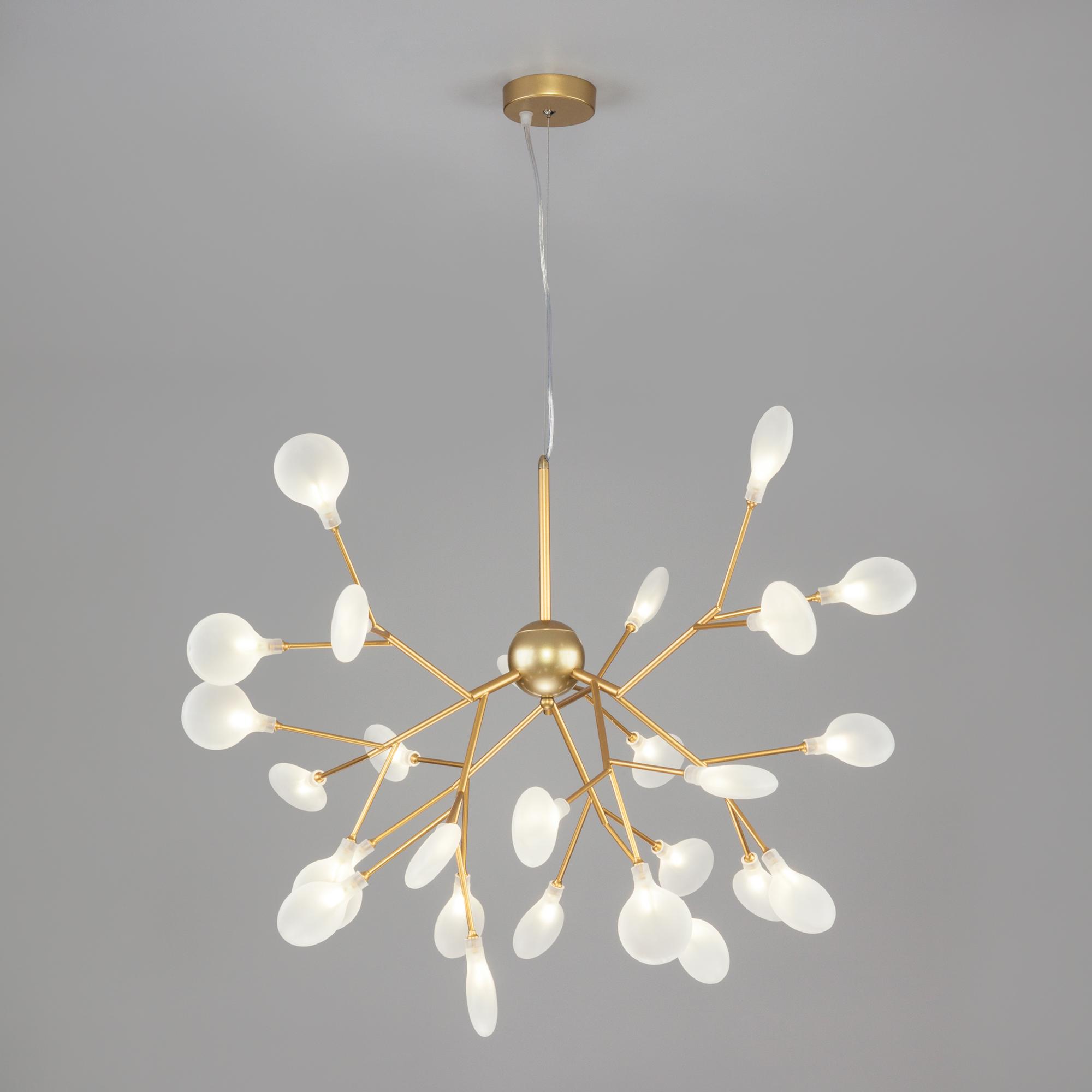 Подвесная люстра Bogate's Умный дом 341 золото/белый