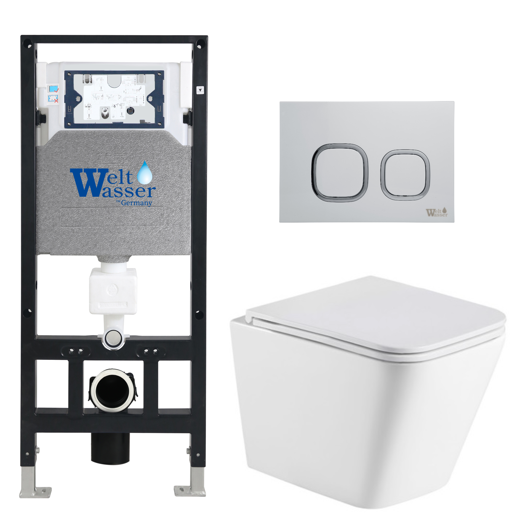 Комплект WeltWasser 10000011864 Gelbach 043 GL-WT + Amberg 506 + Amberg RD-WT
