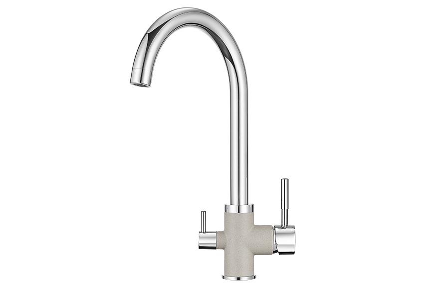 Смеситель для кухни (мойки) Granula 3168 xром/базальт