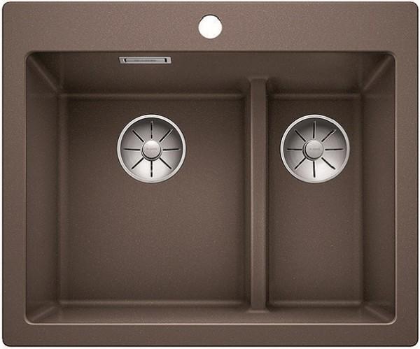 Врезная кухонная мойка Blanco PLEON 6 Split SILGRANIT PuraDur кофе