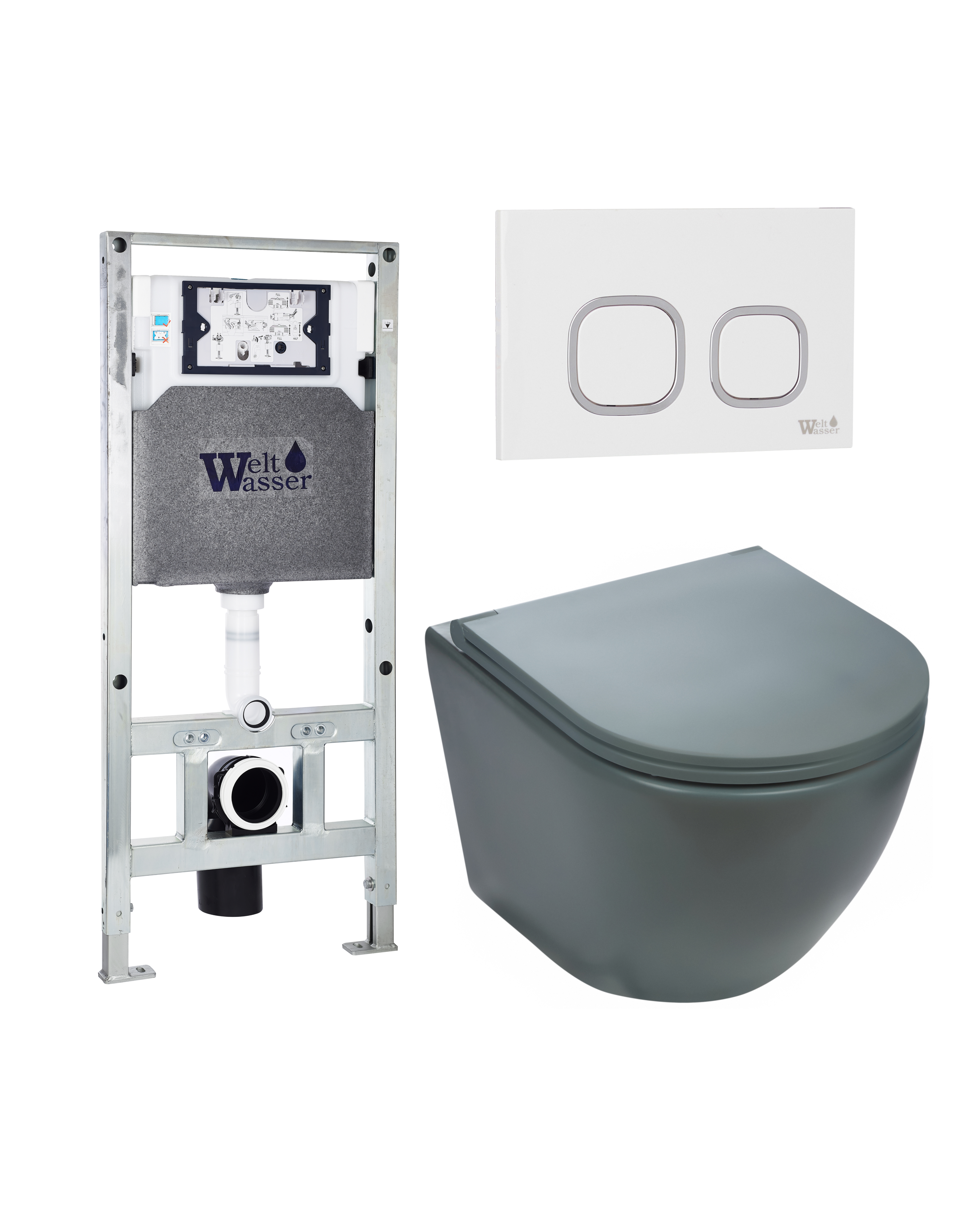Комплект WeltWasser 10000011388 Merzbach 043 MT-GR + Amberg 506 ST + Amberg RD-WT