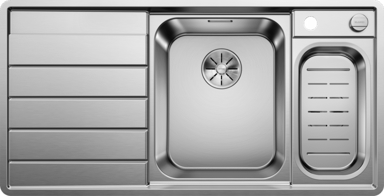 Врезная кухонная мойка Blanco AXIS III 6S-IF (чаша справа) нержавеющая сталь