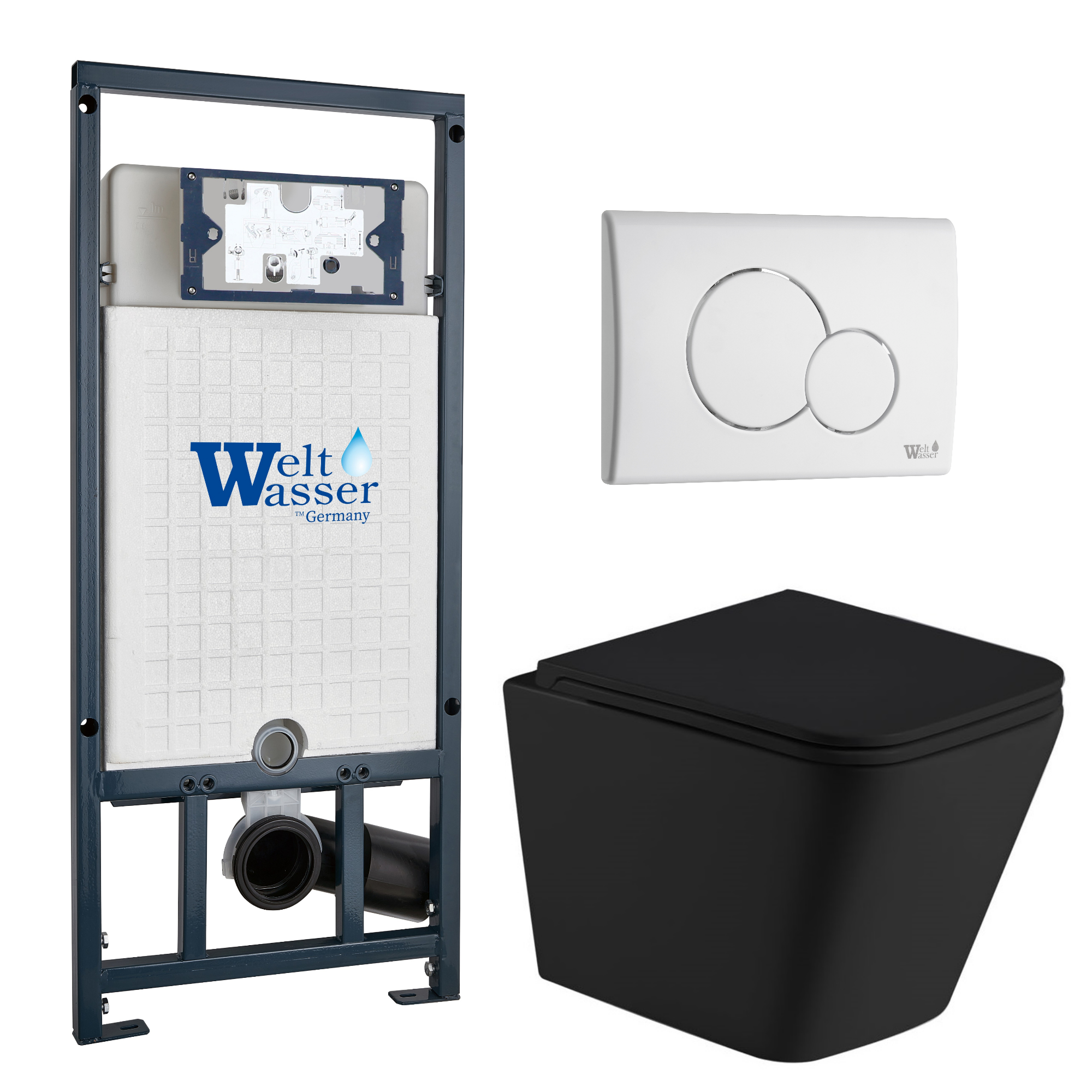 Комплект WeltWasser 10000012003 Gelbach 043 MT-BL + Marberg 507 + Marberg 507 RD GL-WT
