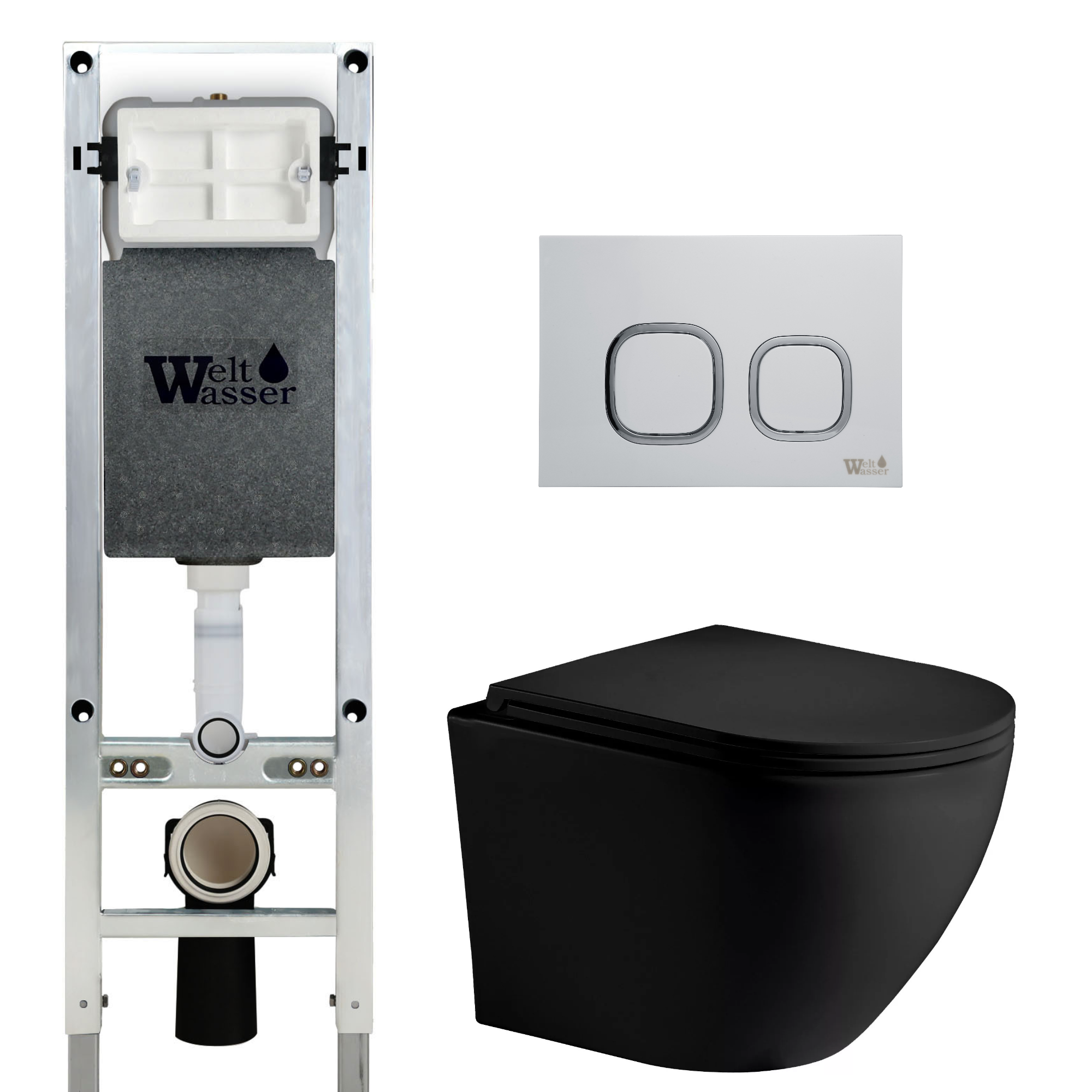 Комплект WeltWasser 10000011325 Merzbach 043 MT-BL + Amberg 350 ST + Amberg RD-WT