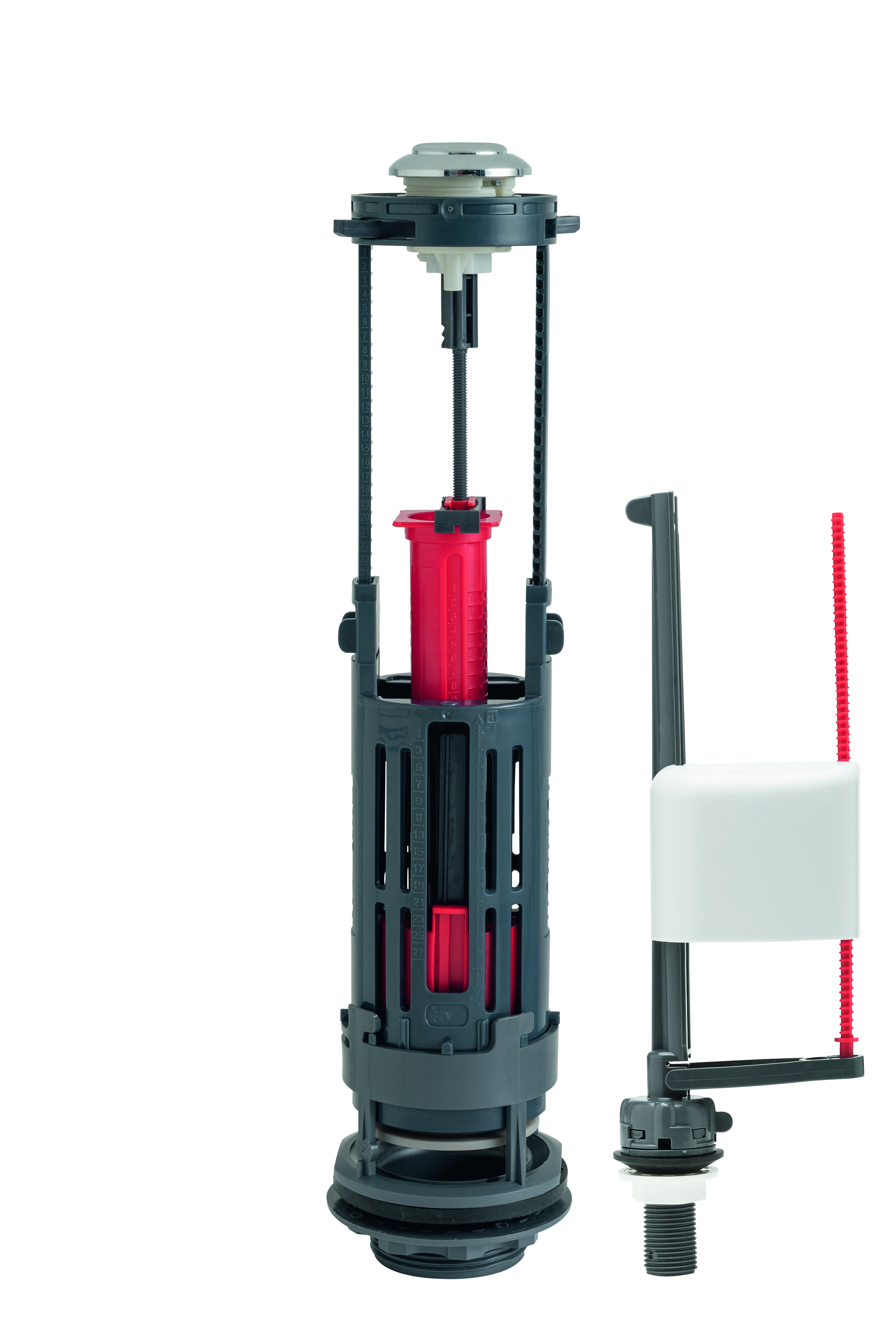 Комплект арматуры для бачка унитаза Wirquin one 10975008