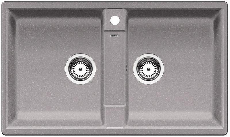 Врезная кухонная мойка Blanco ZIA 9 SILGRANIT PuraDur алюметаллик