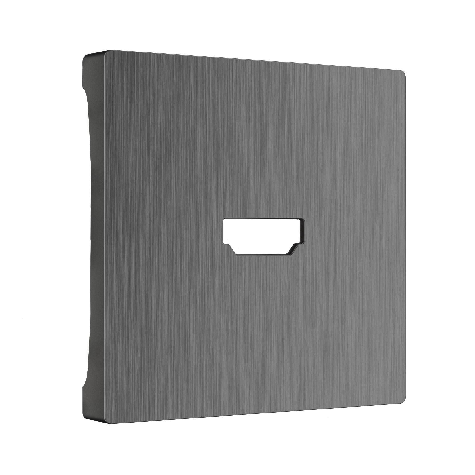 Накладка для розетки HDMI графит рифленый Werkel WL04-HDMI-CP