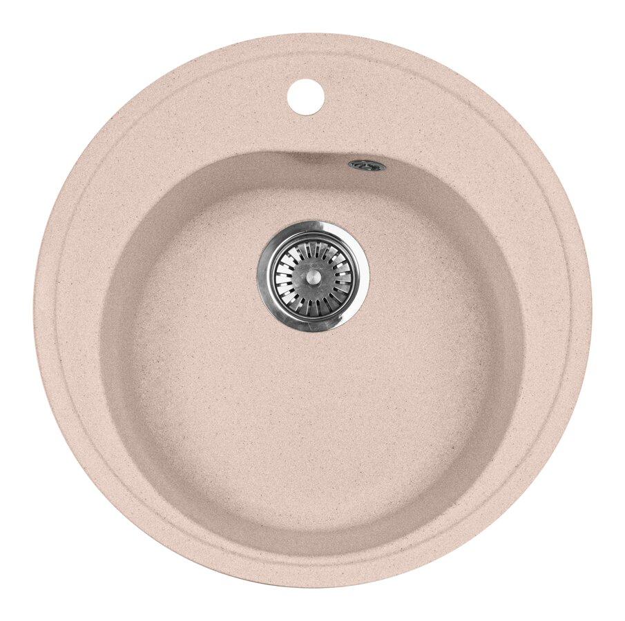 Мойка кухонная AquaGranitEx M-08 (315) розовый