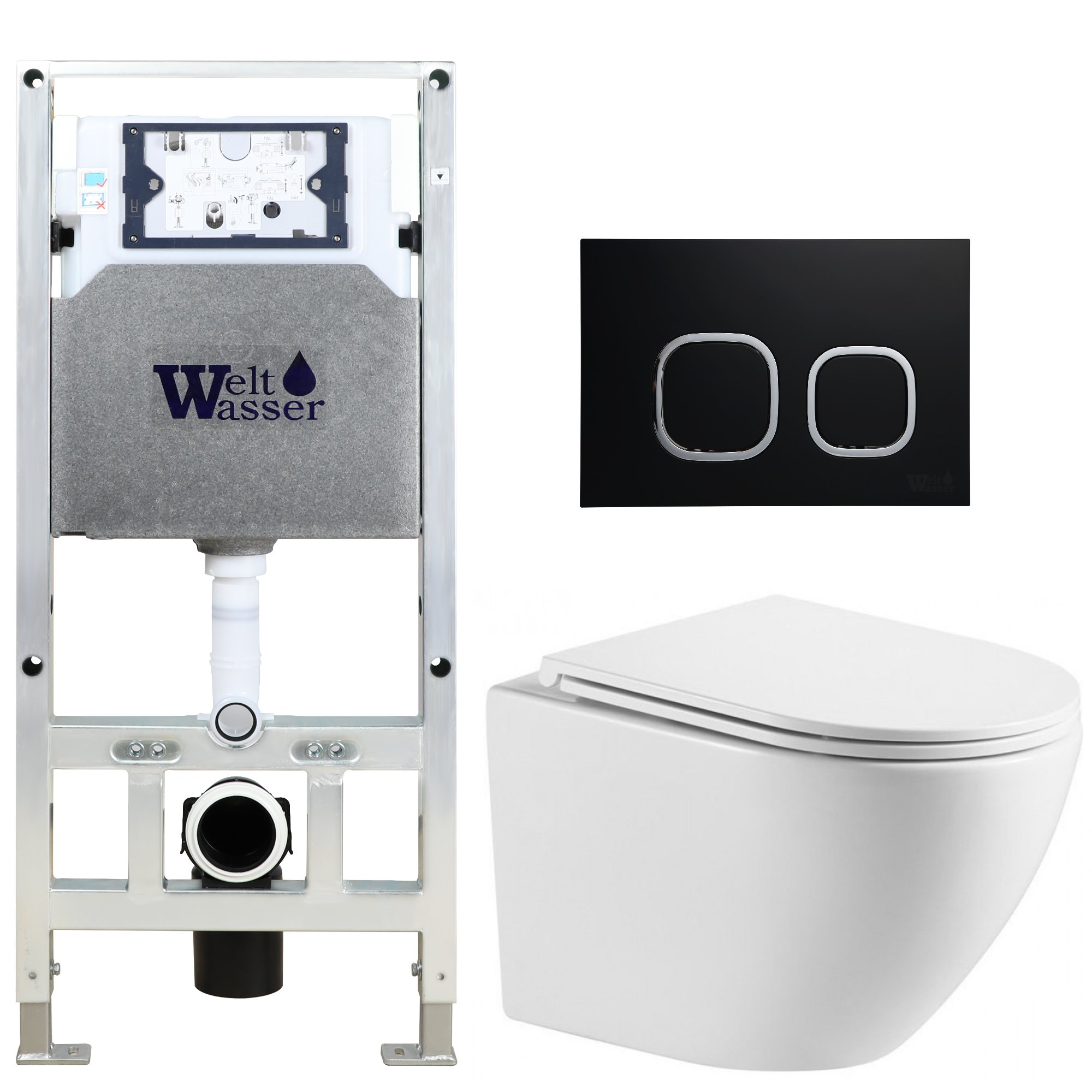 Комплект WeltWasser 10000011425 Merzbach 043 MT-WT + Amberg 506 ST + Amberg RD-BL