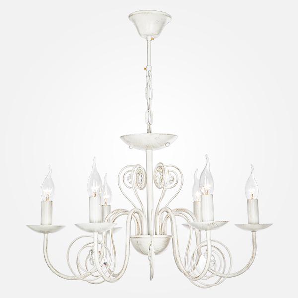 Люстра с двойным креплением Eurosvet 60018/6 белый с золотом