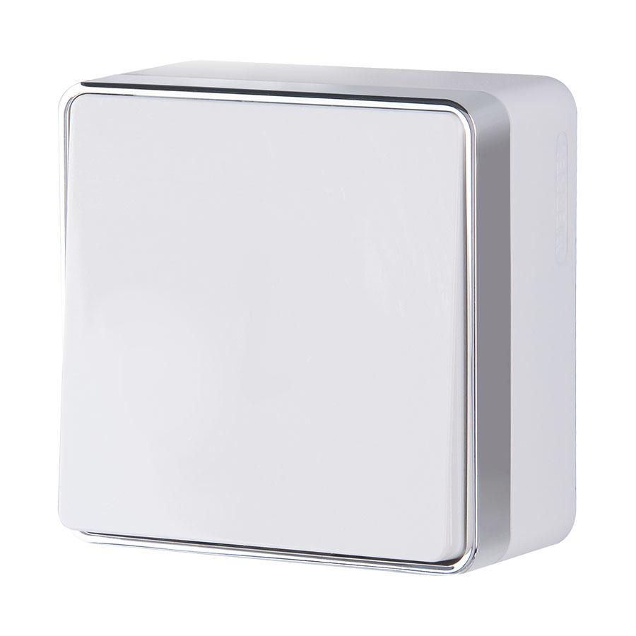 Выключатель одноклавишный проходной Gallant белый Werkel W5012001