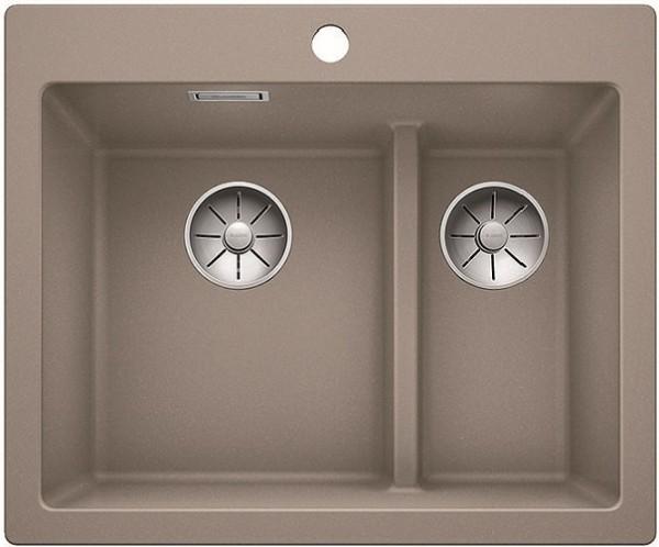 Врезная кухонная мойка Blanco PLEON 6 Split SILGRANIT PuraDur серый беж