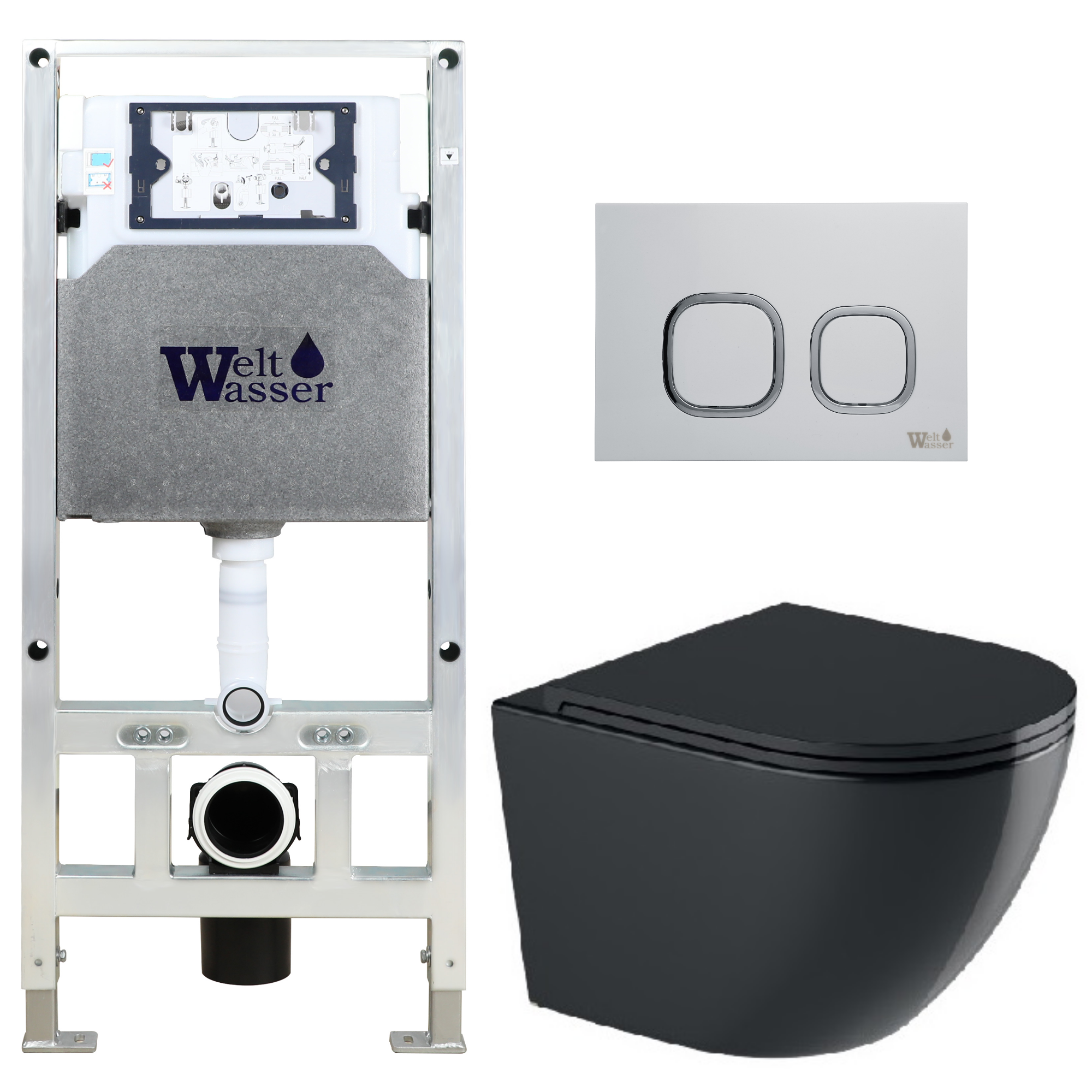 Комплект WeltWasser 10000012194 Merzbach 043 GL-BL + Amberg 506 ST + Amberg RD-WT