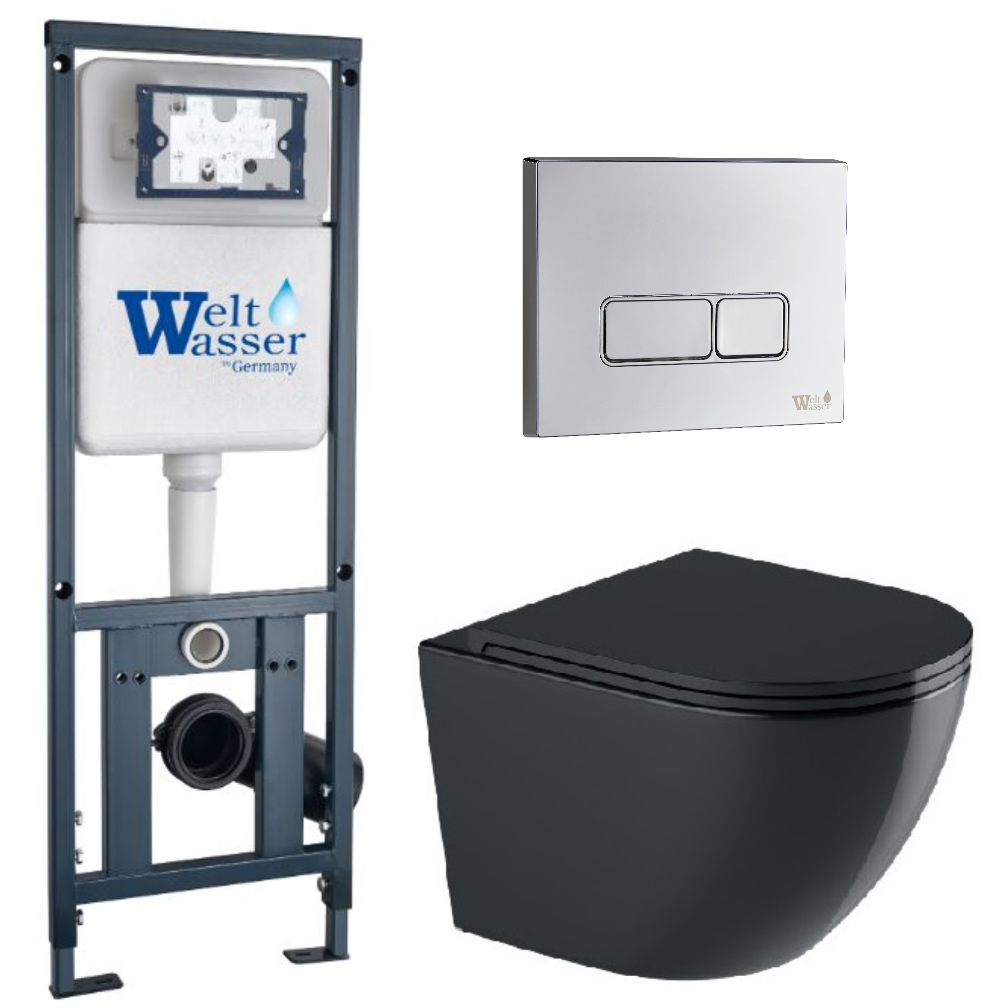 Комплект WeltWasser 10000012196 Merzbach 043 GL-BL + Marberg 410 + Marberg 410 SE-CR