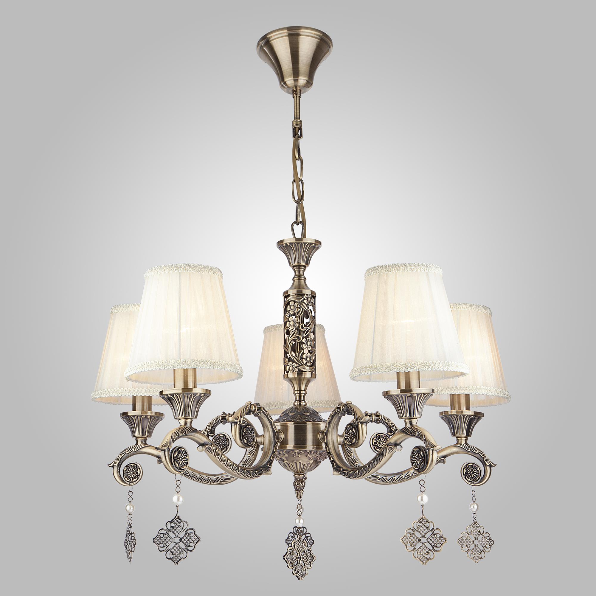 Люстра классическая Eurosvet 60042/5 античная бронза