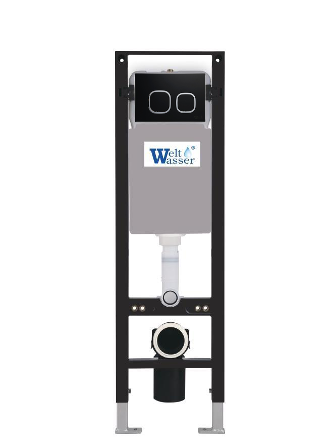 Инсталляция для унитаза WeltWasser WW Amberg 350 BL 10000012280 черная кнопка