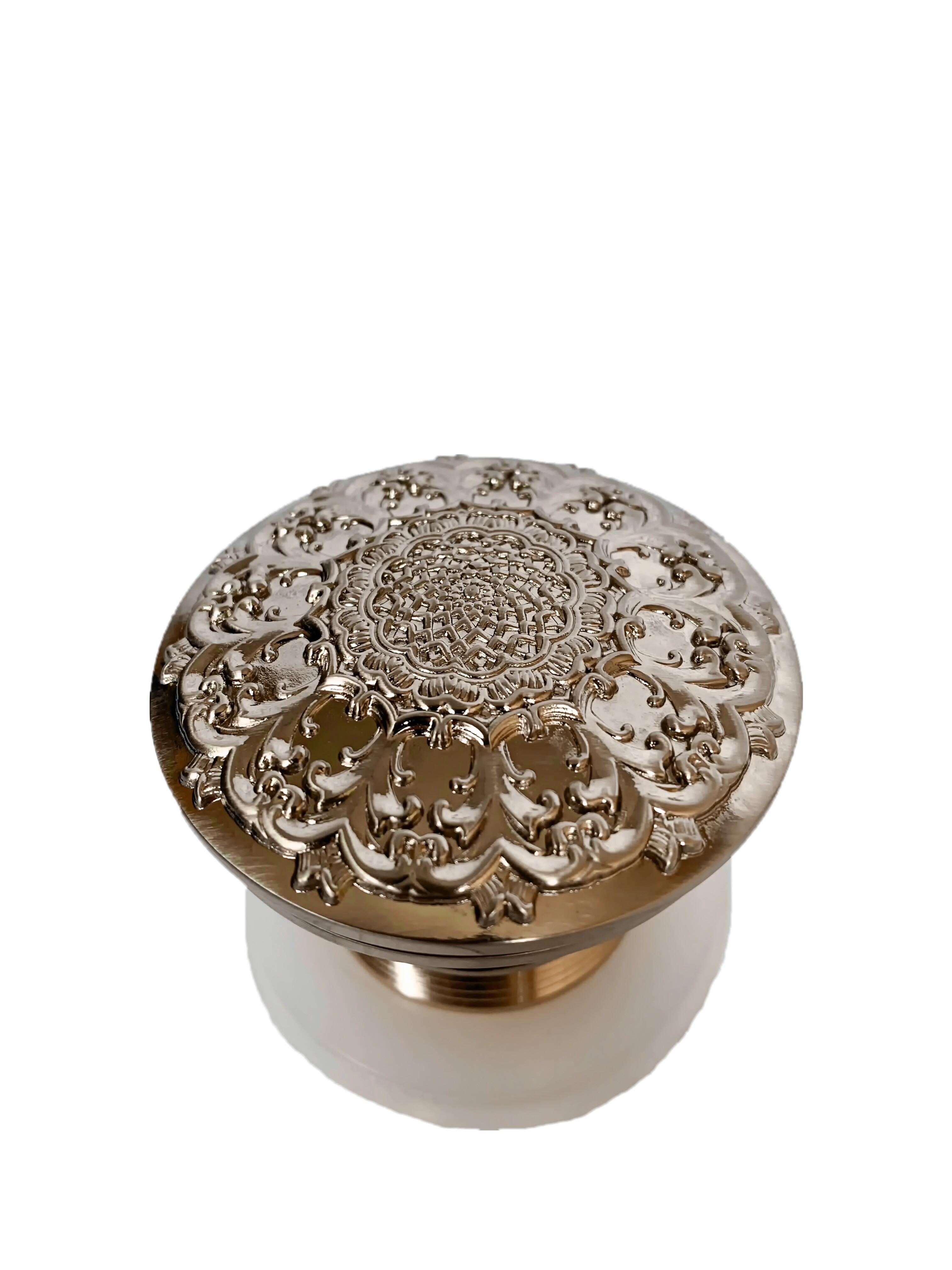 Донный клапан с переливом Milacio серебро MC.010.SL