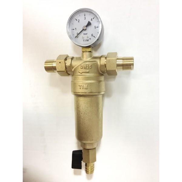 Фильтр tim 1 промывной с манометром. Фильтр tim 1/2 промывной. Фильтр механической очистки tim jh-1002. Фильтр самопромывной 1/2 tim. Фильтр тонкой очистки tim 1/2 промывной.