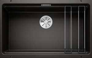 Врезная кухонная мойка Blanco ETAGON 700-U SILGRANIT PuraDur черный